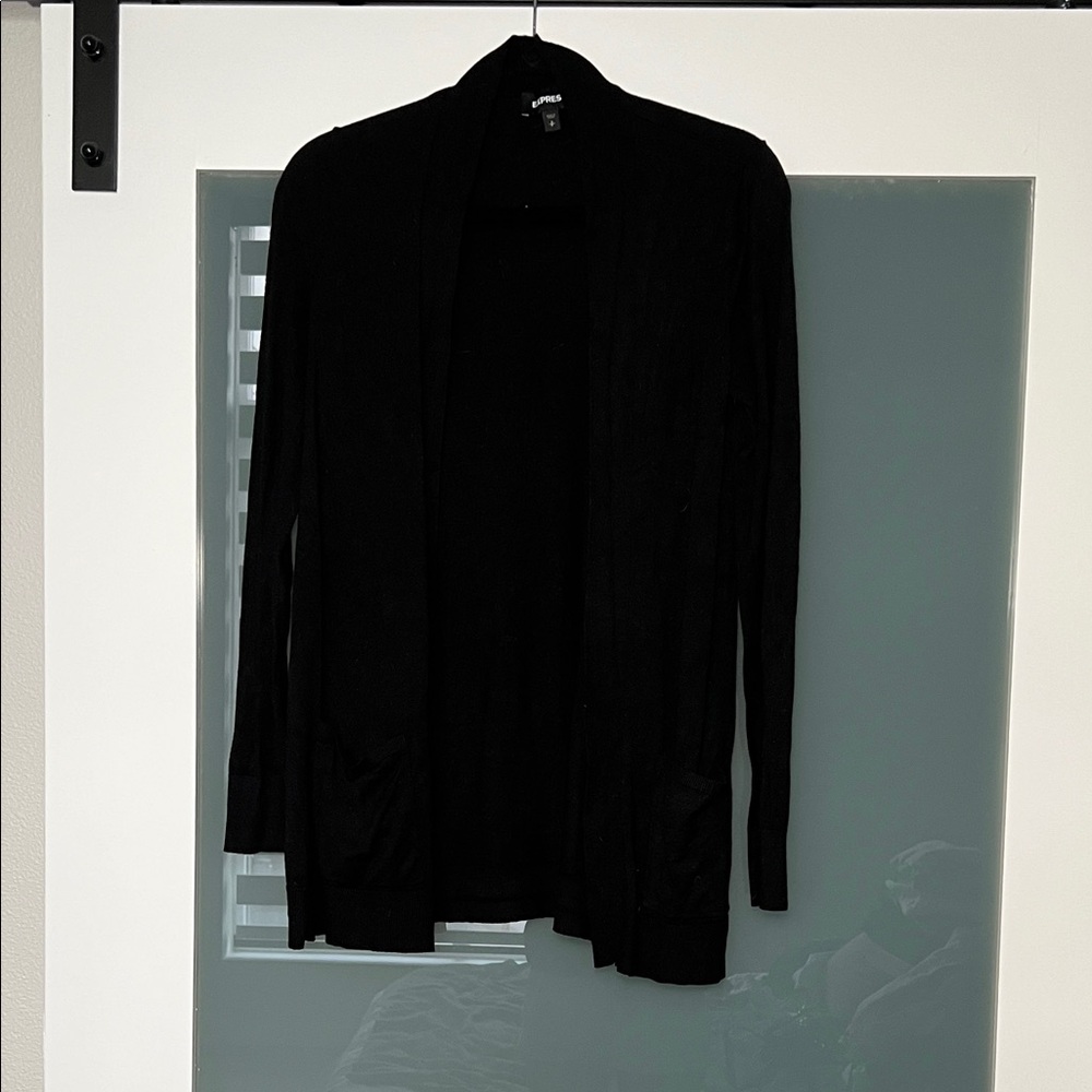 Women's Black Cardigan Sweater
